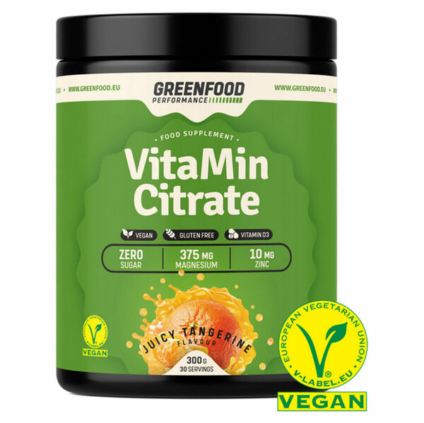 GREENFOOD NUTRITION Performance VitaMin citrate šťavnatá mandarinka 300 g porovnat ceny