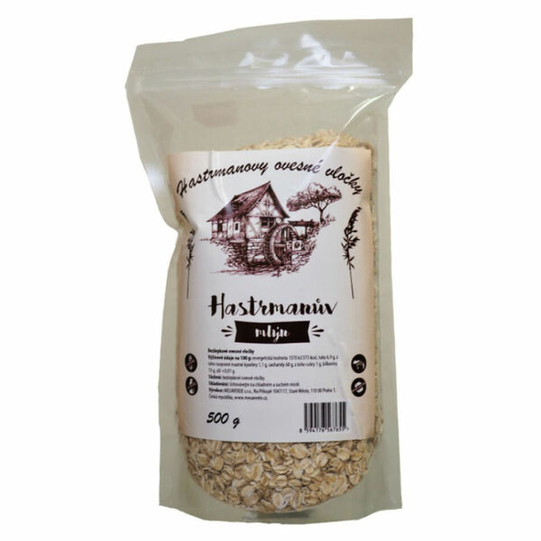 HASTRMANŮV MLÝN ovesné vločky 500 g porovnat ceny