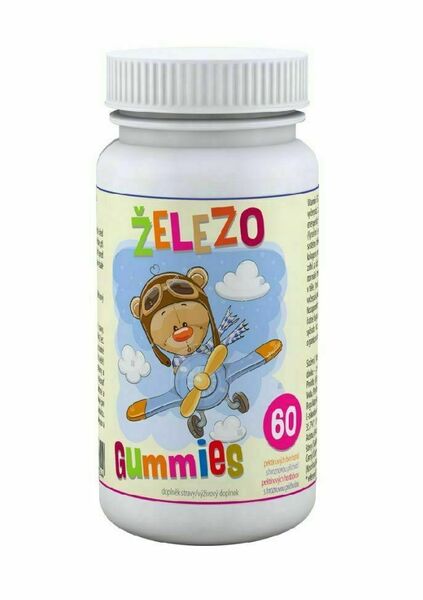 Clinical Železo Gummies 60 pektinových bonbónů s hroznovou příchutí porovnat ceny