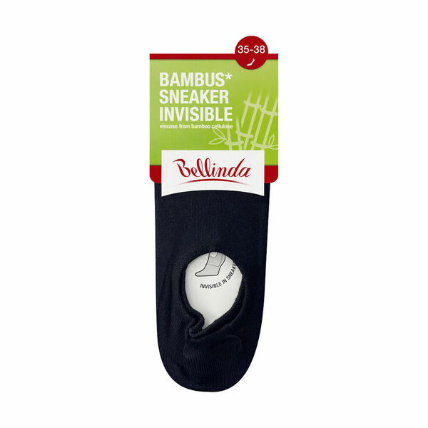 Bellinda Bambus sneaker invisible vel. 35/38 dámské a pánské ponožky 1 pár černé porovnat ceny