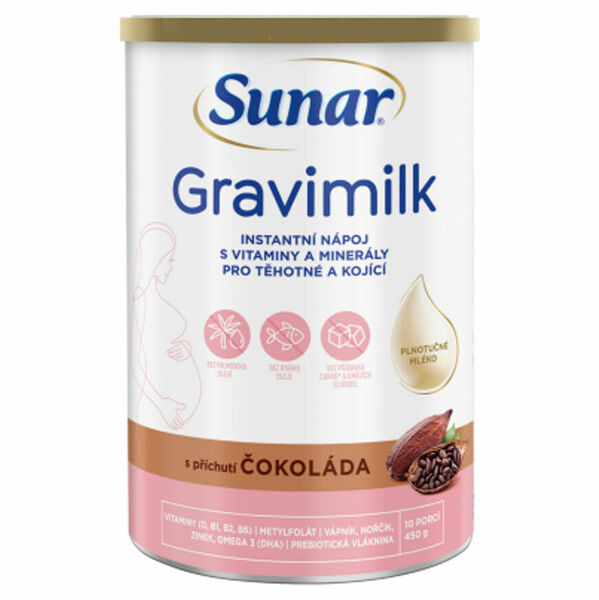Sunar Gravimilk S Příchutí čokoláda 450g porovnat ceny