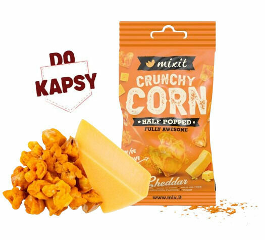 MIXIT Crunchy corn do kapsy - Cheddar 40 g porovnat ceny