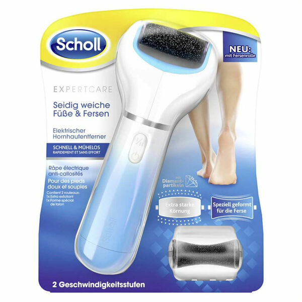 SCHOLL Velvet Smooth Elektrický pilník na chodidla s mořskými minerály + peelingová hlavice porovnat ceny