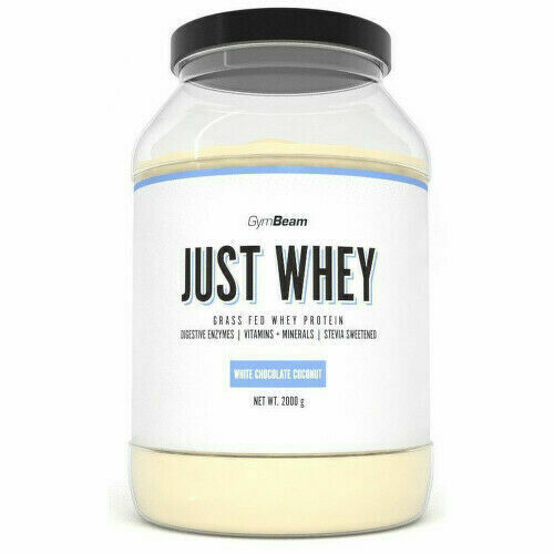 GymBeam Just Whey protein white choco.coconu.2000g porovnat ceny