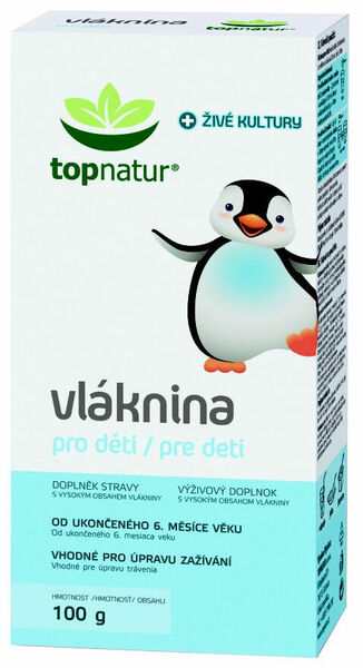 II. jakost Vláknina pro děti 100g Topnatur porovnat ceny