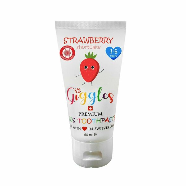 Giggles Dětská zubní pasta Strawberry 1-6 let 50ml porovnat ceny