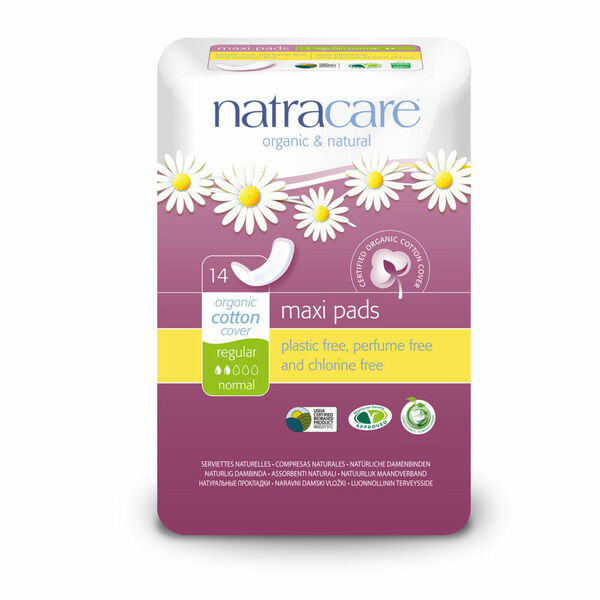 NATRACARE Menstruační vložky Maxi REGULAR bez křidélek 14 ks porovnat ceny