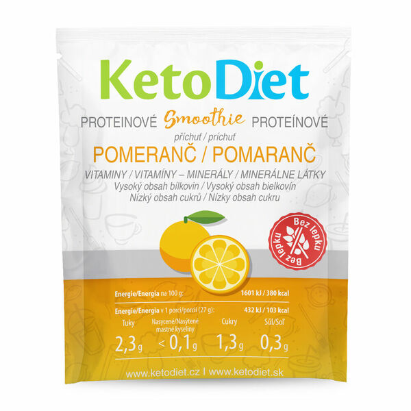 KETODIET Proteinové smoothie s pomerančovou příchutí 7 porcí porovnat ceny
