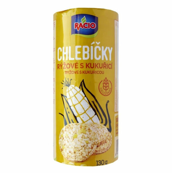 RACIO Chlebíčky rýžové s kukuřicí 130 g porovnat ceny