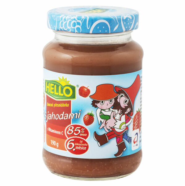 HELLO Přesnídávka s jahodami 190 g x 10 kusů porovnat ceny