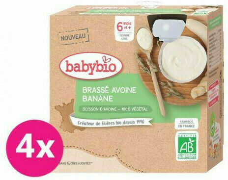 Babybio Ovesná kaše s banánem 4x85g porovnat ceny