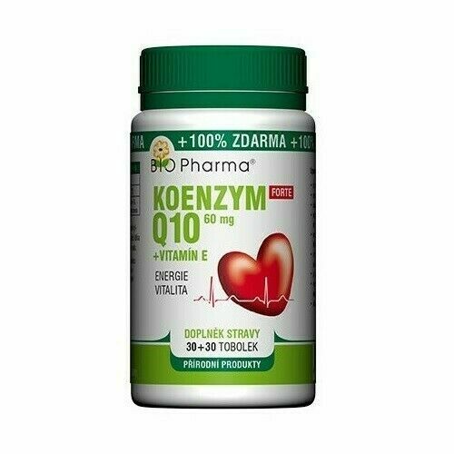 Koenzym Q10 Forte 60mg +Vitamín E tob.30+30 Bio-Ph porovnat ceny
