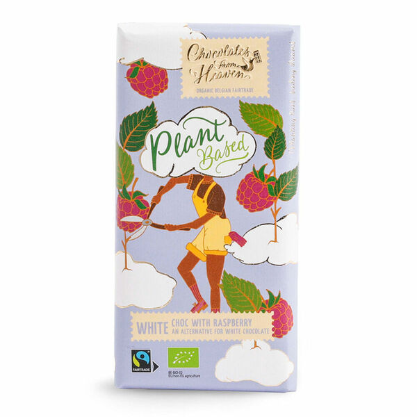 Chocolates from Heaven BIO rýžová bílá vegan čokoláda s malinami 39% 100 g porovnat ceny