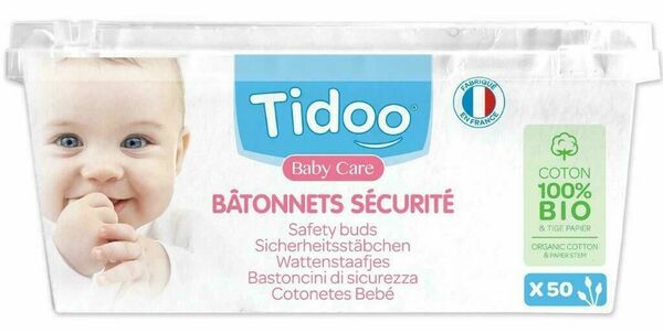 Tidoo Jemné bavlněné čistící tyčinky BIO 50 ks porovnat ceny