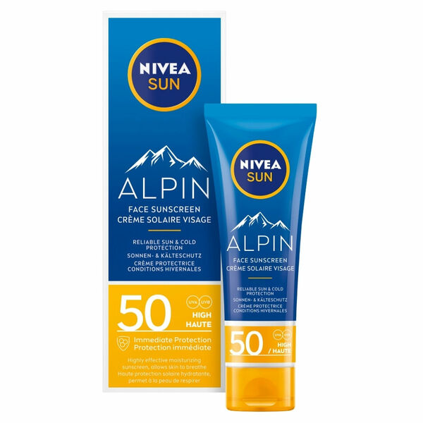 NIVEA Sun Alpin Pleťový krém na opalování OF 50 50 ml porovnat ceny