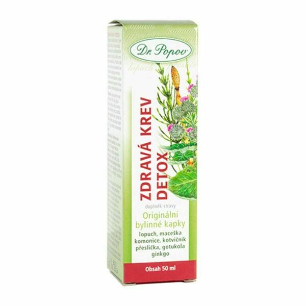Dr. Popov Zdravá krev detox bylinné kapky 50 ml porovnat ceny