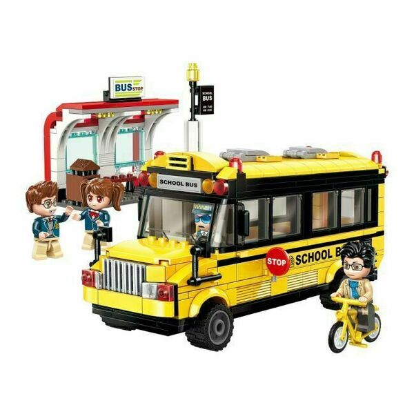 Qman Colorful City 1136 Školní autobus se zastávkou porovnat ceny