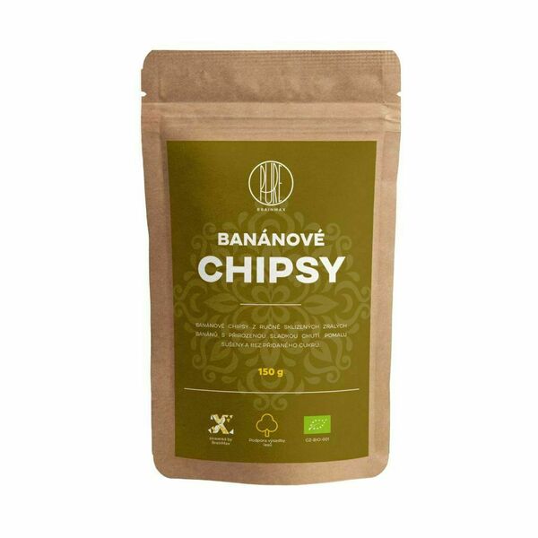 BrainMax Pure Banánové Chipsy BIO 150 g porovnat ceny
