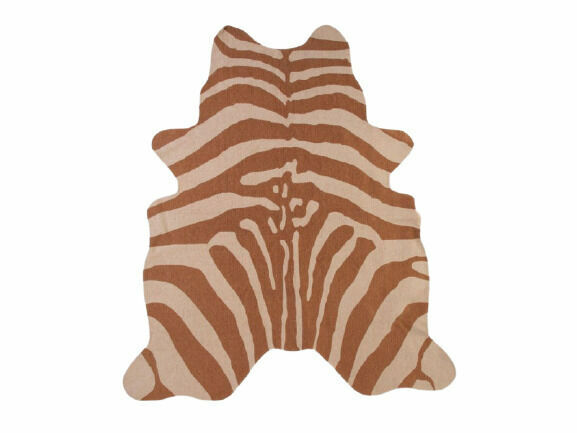 Childhome Koberec Zebra, hnědý, 145x160cm porovnat ceny