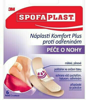 Spofaplast 187 Náplasti Komfort Plus proti odřeninám 6 ks porovnat ceny
