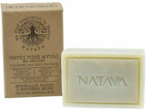 Natava Čistící tuhé mýdlo na obličej Minerální bahno z Mrtvého moře 100 g porovnat ceny
