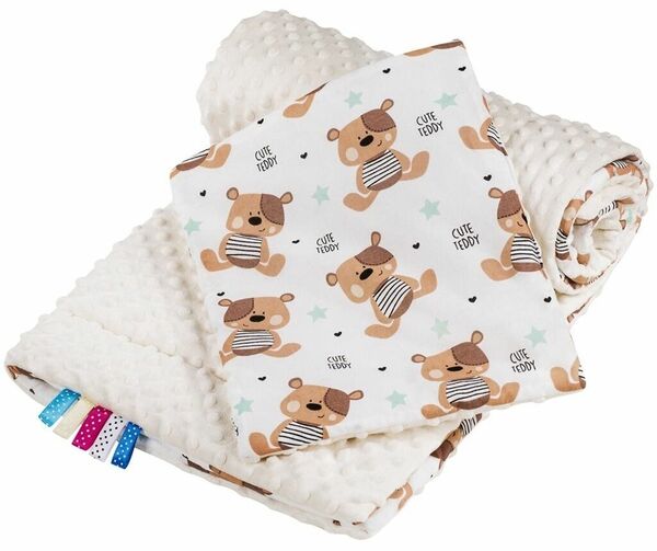 Oboustranný Set z Minky do kočárku New Baby teddy béžový porovnat ceny