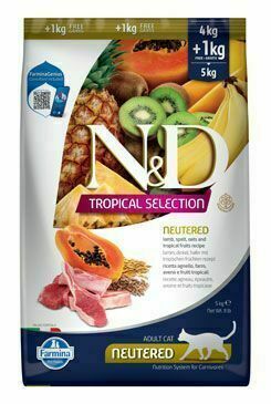 N&d Tropical Selection Cat Lamb Neutered 4 1kg porovnat ceny