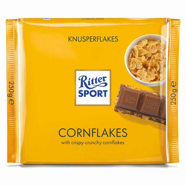 RITTER SPORT Mléčná čokoláda s kukuřičnými lupínky 250 g porovnat ceny