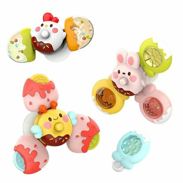 Woopie Senzorická hračka spinner - včela, kuře, králík porovnat ceny