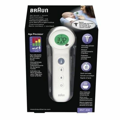 Braun BNT čelní bezdotykový teploměr s "AGE Precision" systémem, bílý porovnat ceny