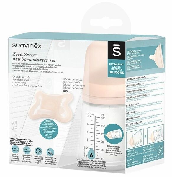 SUAVINEX SADA Zerø.Zerø™ - Láhev 180ml A + dudlík porovnat ceny
