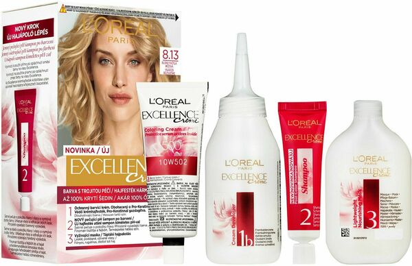 L'Oréal Paris Excellence Créme permanentní barva na vlasy 8.13, blond světlá béžová porovnat ceny