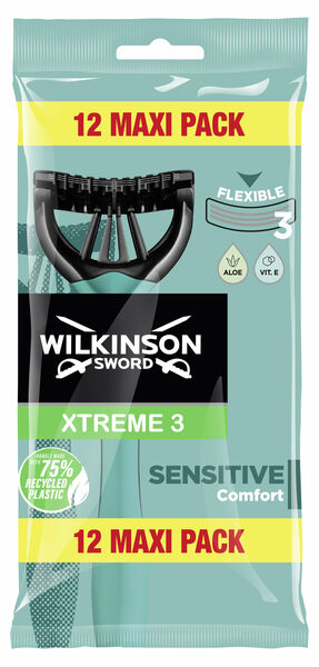Wilkinson Sword Xtreme3 Sensitive Pure - Jednorázový holící strojek 12ks porovnat ceny