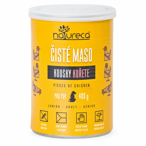 NATURECA Konzerva kuřecí kousky pro psy 400 g porovnat ceny