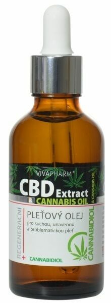 VivaPharm CBD pleťový olej s cannabidiolem 50 ml porovnat ceny