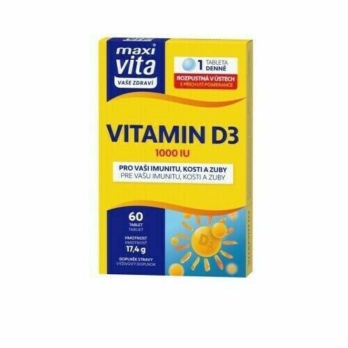Maxi Vita Vitamin D3 1000 Iu Tbl.60 porovnat ceny