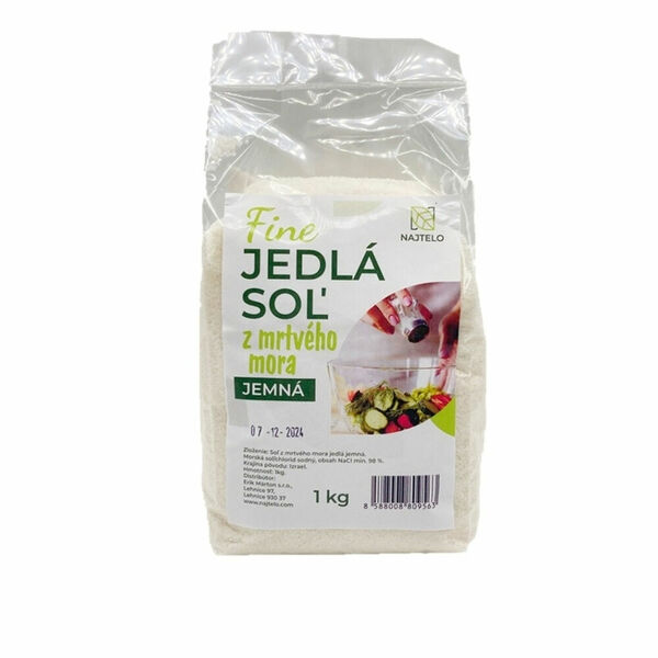 NAJTELO Jedlá sůl z Mrtvého moře jemná 1kg porovnat ceny
