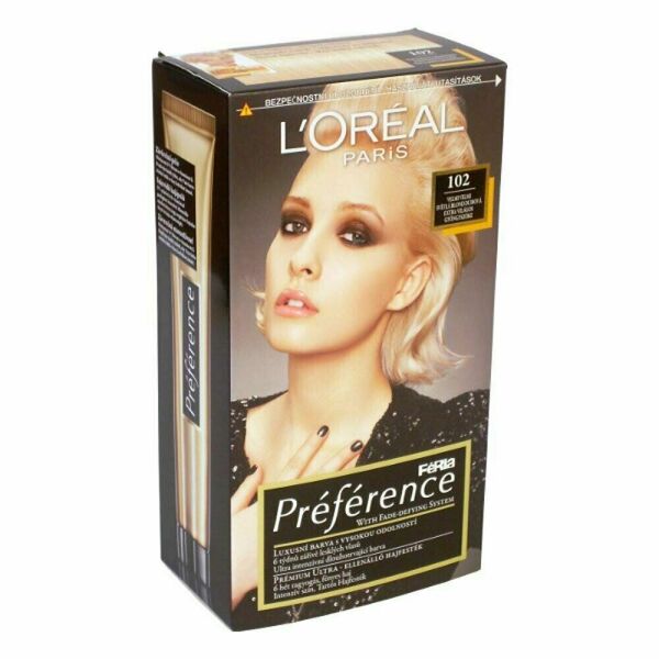 L'ORÉAL Féria Préférence 102 Velmi světlá duhová blond porovnat ceny