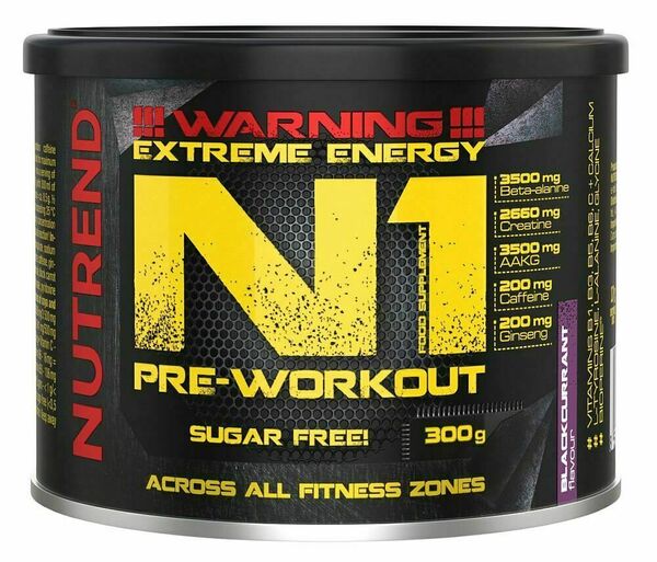 Nutrend N1 Pre-Workout černý rybíz 300g porovnat ceny