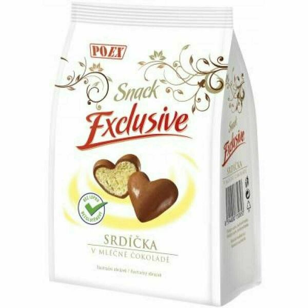 POEX Srdíčka v mléčné čokoládě 90 g porovnat ceny