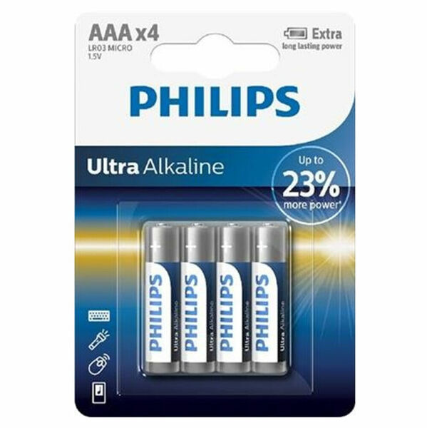PHILIPS  LR03E4B/10 mikrotužkové baterie 4 kusy porovnat ceny