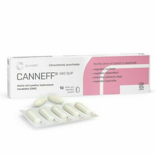 CANNEFF VAG SUP vaginální čípky 10ks porovnat ceny