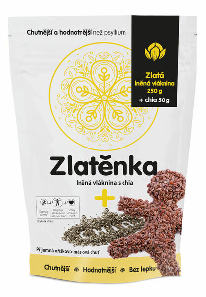 Zlatěnka lněná vláknina s chia 300g porovnat ceny