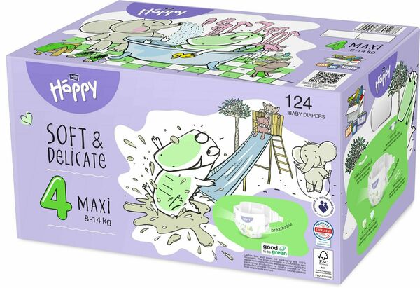 Bella Baby HAPPY Maxi Box 2 x 62 ks porovnat ceny