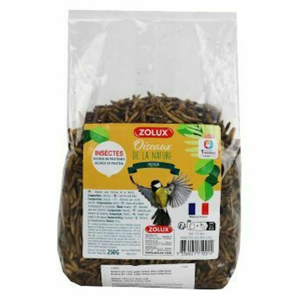 ZOLUX Sušený hmyz pro venkovní ptactvo 250 g porovnat ceny