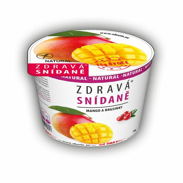 OBEZIN Zdravá snídaně Mango a brusinky 78 g porovnat ceny