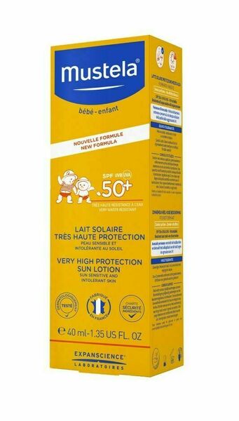 Mustela Opalovací mléko SPF50+ 40 ml porovnat ceny