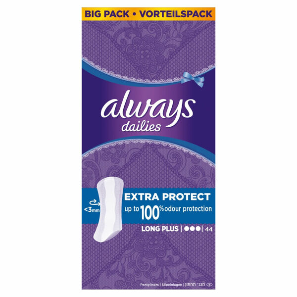 ALWAYS Extra Protect Long Plus Intimní vložky 44 ks porovnat ceny