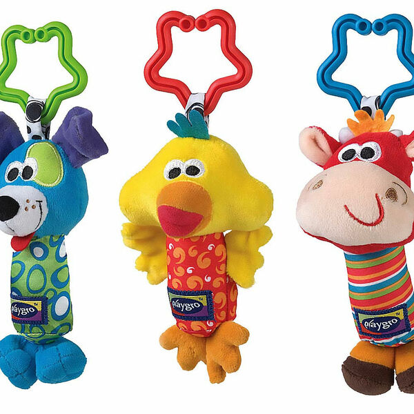 PLAYGRO Cestovní závěsné hračky 3 ks porovnat ceny