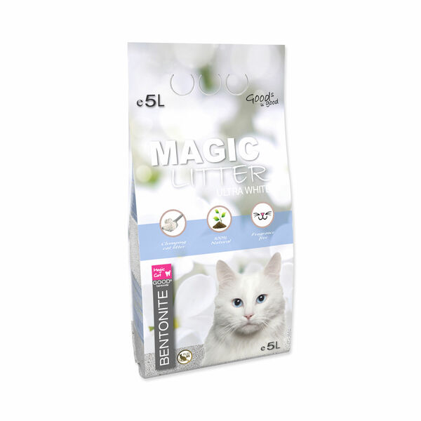 Magic Litter Bentonite Ultra White kočkolit 5 l porovnat ceny